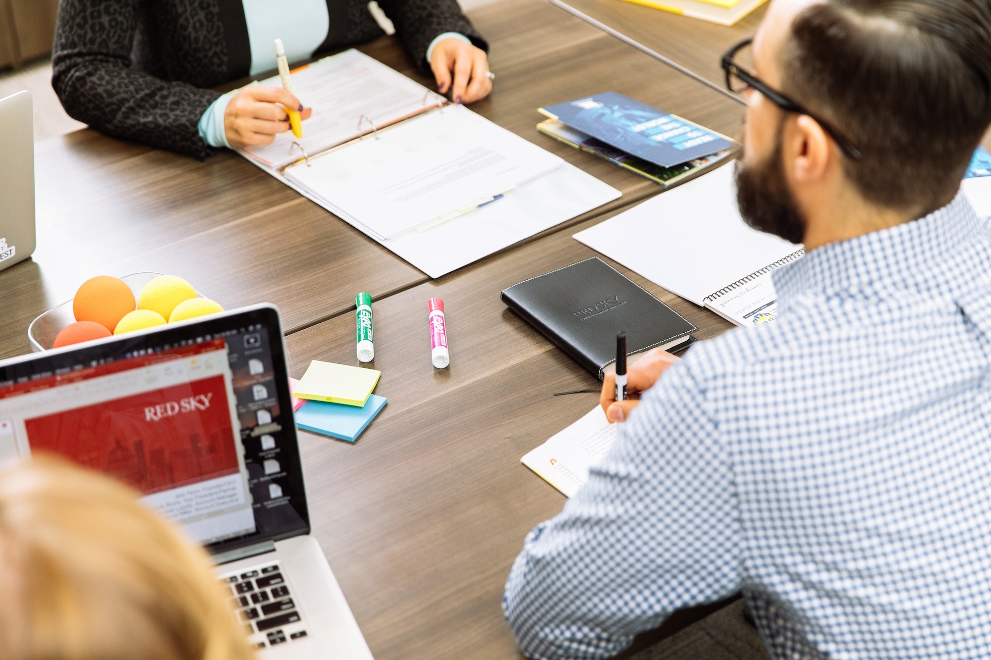 A branding session held at Red Sky, a strategic communication agency, in Boise, Idaho